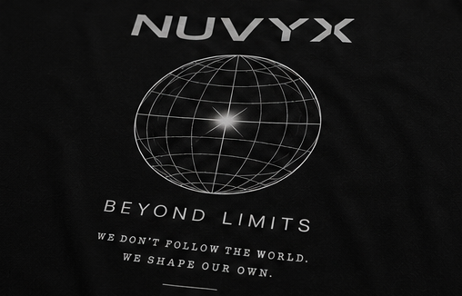 NUVYX Men's Global T-Shirt back graphic detail