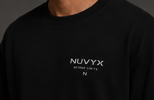 NUVYX Men's Global T-Shirt chest logo detail