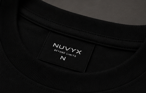 NUVYX Men's Global T-Shirt neck and label detail